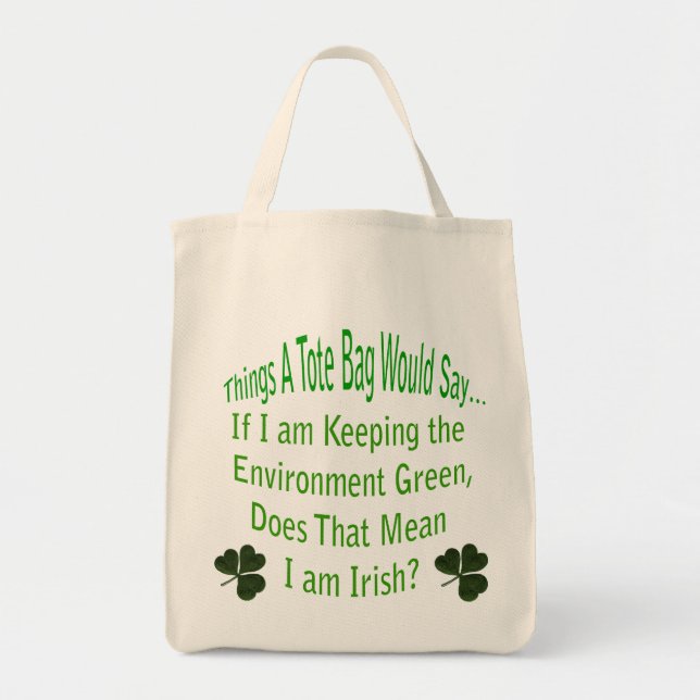 Bolsa Tote Green Irish Tote Bag (Frente)