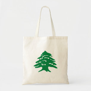Bolsa Tote Green Lebanon Cedar Tree