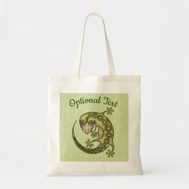 Bolsa Tote Green Lizard (Frente)
