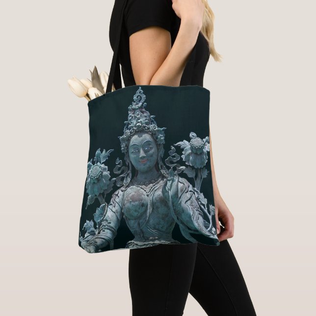 Bolsa Tote Green Tara (Close Up)
