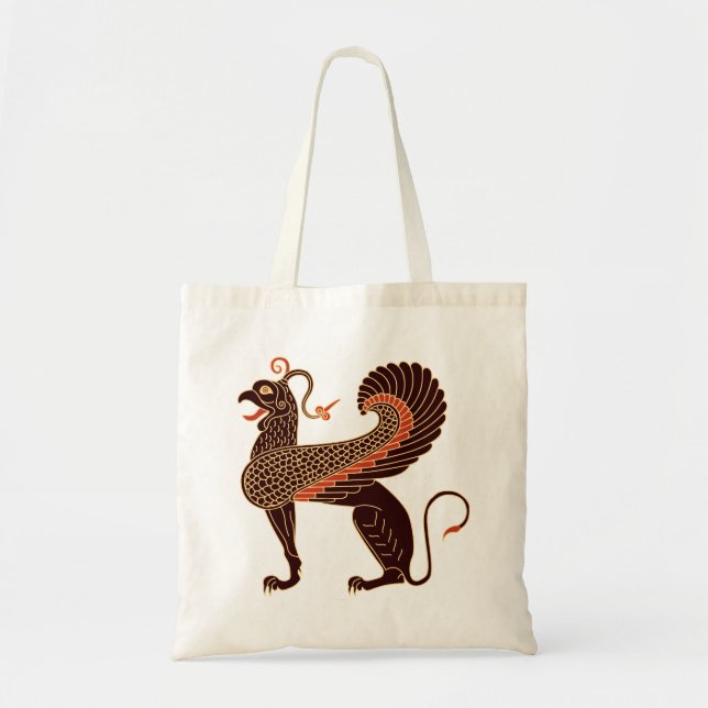 Bolsa Tote Grego Antigo Mitológico Griffin (Frente)