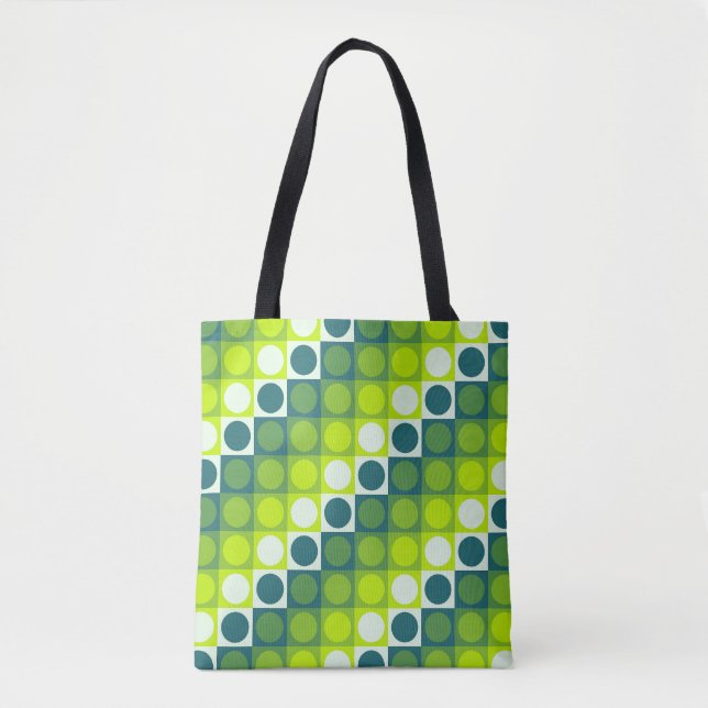 Bolsa Tote Grelha Polka Verdant (Frente)