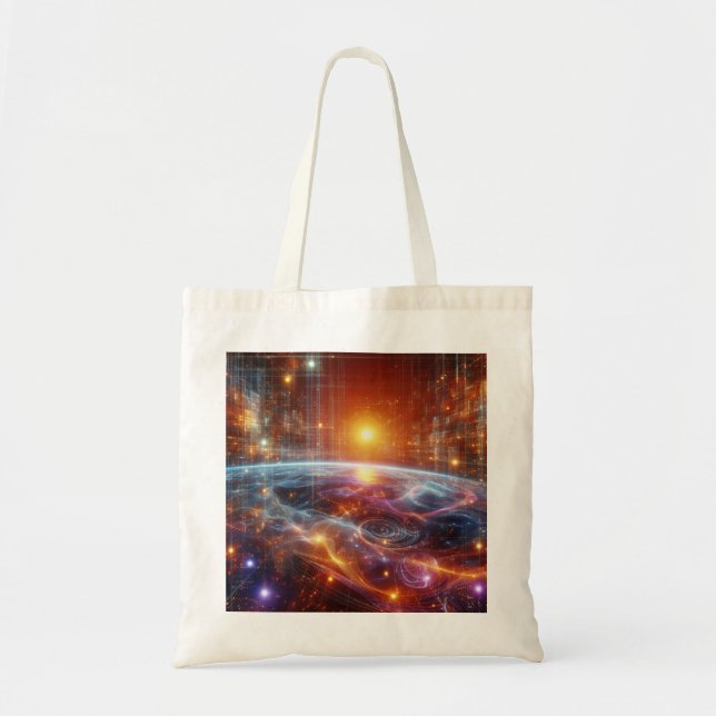 Bolsa Tote Grelha Quântica Iluminada (Frente)