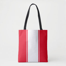 Bolsa Tote Greve de corridas brancas brilhantes e brilhantes