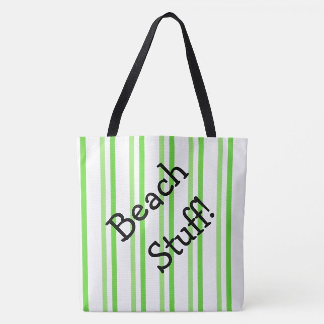 Bolsa Tote Greve Verde e Branca (Frente)