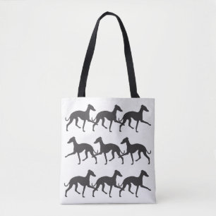 Bolsa Tote Greyhound Silhouettes Italiano