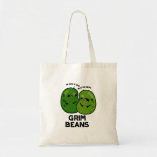 Bolsa Tote Grim Beans Piadas Divertidas de Legumes