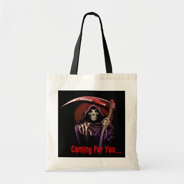 Bolsa Tote Grim Reaper Vem Para Você Halloween (Frente)