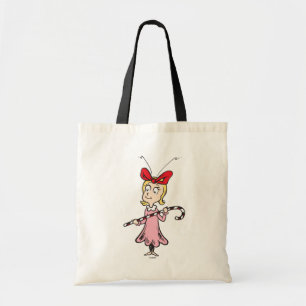 Bolsa Tote Grinch   Cindy-Lou Quem - Segurando Bastão de Doce