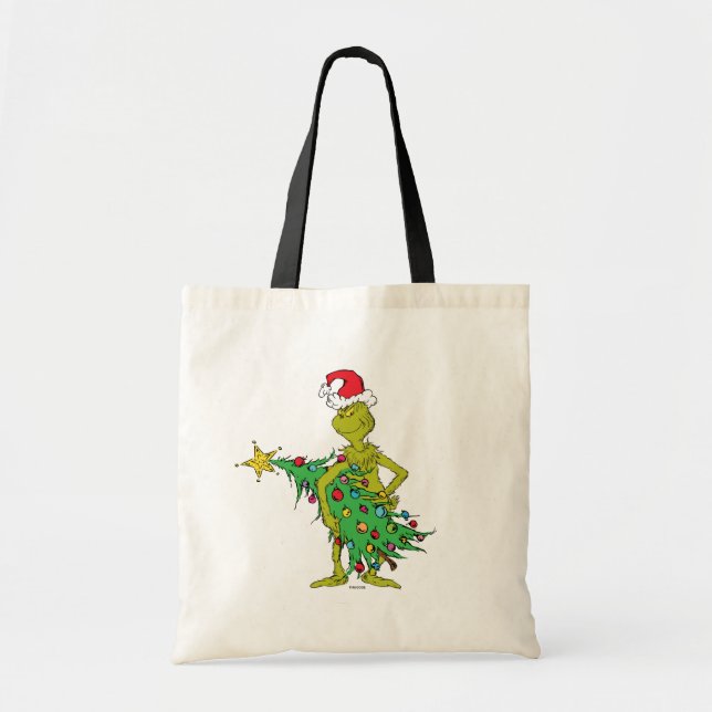 Bolsa Tote Grinch Clássico | Travesso (Frente)
