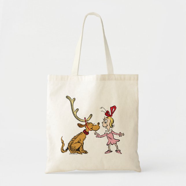Bolsa Tote Grinch | Max & Cindy Lou Quem (Frente)