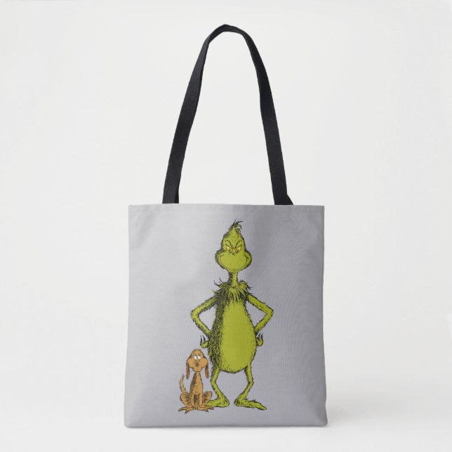 Bolsa Tote Grinch | Max & Posição do Grinch (Frente)