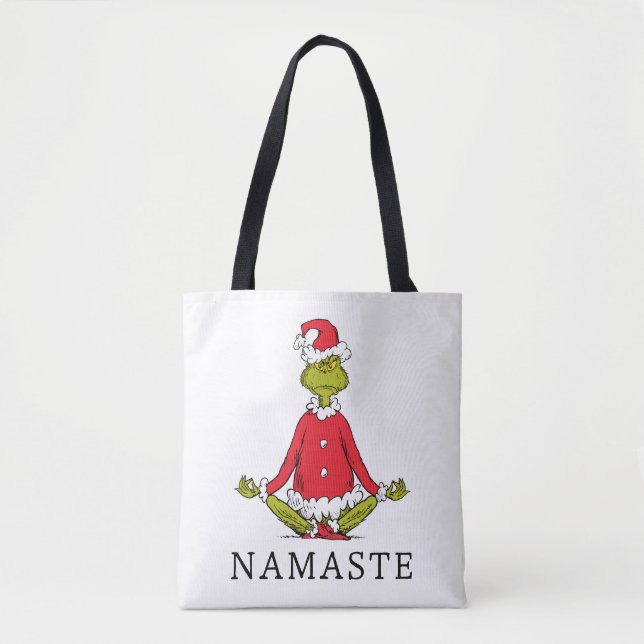 Bolsa Tote Grinch | Namaste Papai Noel (Frente)
