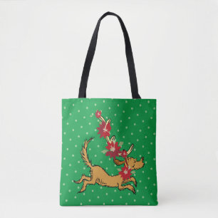 Bolsa Tote Grinch Poinsettia de Natal do Max