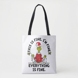 Bolsa Tote Grinch   Tudo está bem