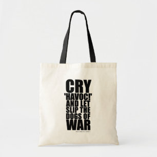 Bolsa Tote Grite 'devastação' (cães da guerra) - Citação de S