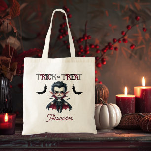 Bolsa Tote Grito ou tratamento de Halloween para crianças de