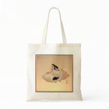 Grocery Bag design inspired by Japanese painting