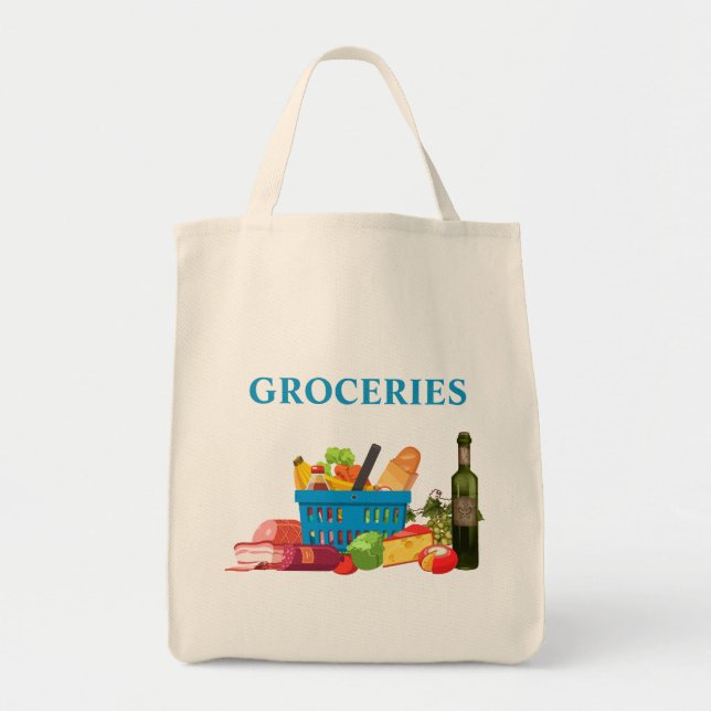 Bolsa Tote Grocery Tote Bag (Frente)
