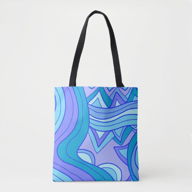 Bolsa Tote Groovy Blues (Frente)