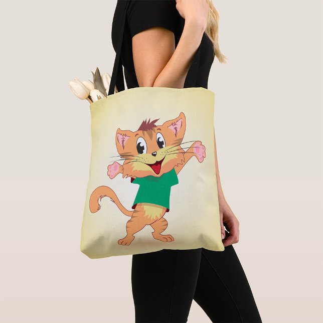 Bolsa Tote Groovy Cat (Criador carregado)