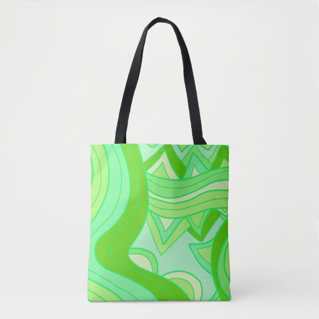 Bolsa Tote Groovy Greens (Frente)