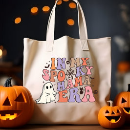 BOLSA TOTE GROOVY HALLOWEEN NA MINHA ESPOSA ERA MÃE