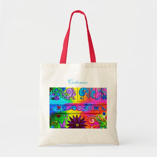 Bolsa Tote Groovy hippie Thunder_Cove (Frente)