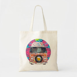 Bolsa Tote Groovy Hippie Van