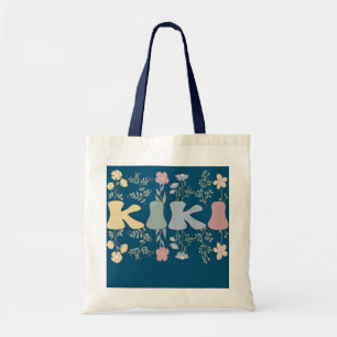 Bolsa Tote Groovy Kiki Avó Flores Kiki Avó