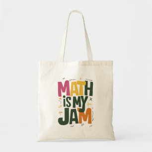 Bolsa Tote Groovy Math é Minha Paixão Primeiro Dia de Volta à