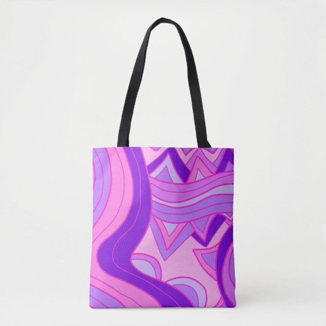 Bolsa Tote Groovy Pinks (Frente)