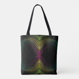 Bolsa Tote Groovy Psychedelic Pattern Abstrato Art Colorido