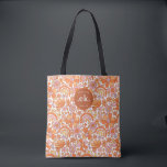 Bolsa Tote Groovy Retrô Laranja Florais Monograma<br><div class="desc">A Bolsa de mão com Monograma de Florais Laranja Groovy Retro é um acessório elegante e funcional perfeito para qualquer ocasião. Com seu padrão floral laranja ousado e monograma personalizado, essa bolsa de mão adiciona um toque vibrante de cor ao seu guarda-roupa. Espaçosa o suficiente para carregar todos os seus...</div>