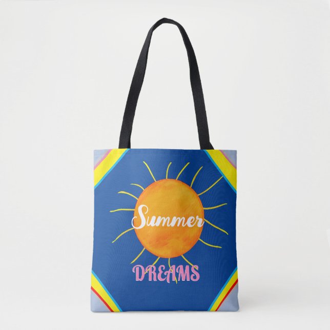 Bolsa Tote Groovy Summer Dreams Sunshine (Frente)