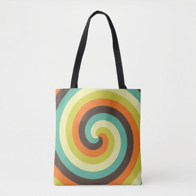 Bolsa Tote Groovy Swirl Revival (Frente)