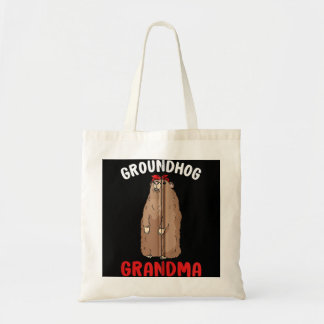 Bolsa Tote Groundhog Vovó Mulheres Woodchuck Engraçada Grony