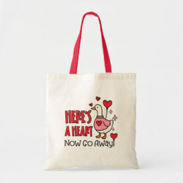 Bolsa Tote Grumpy Goose Heart Balloon Funny
