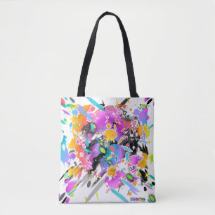 BOLSA TOTE GRUNGE PUNK SPLATTER ART