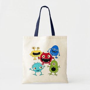 Bolsa Tote Grupo bonito da sacola dos monstro