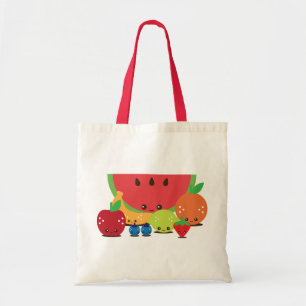 Bolsa Tote Grupo da fruta de Kawaii