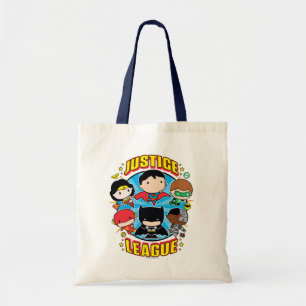 Bolsa Tote Grupo da Liga da Justiça de Chibi