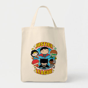 Bolsa Tote Grupo da Liga da Justiça de Chibi