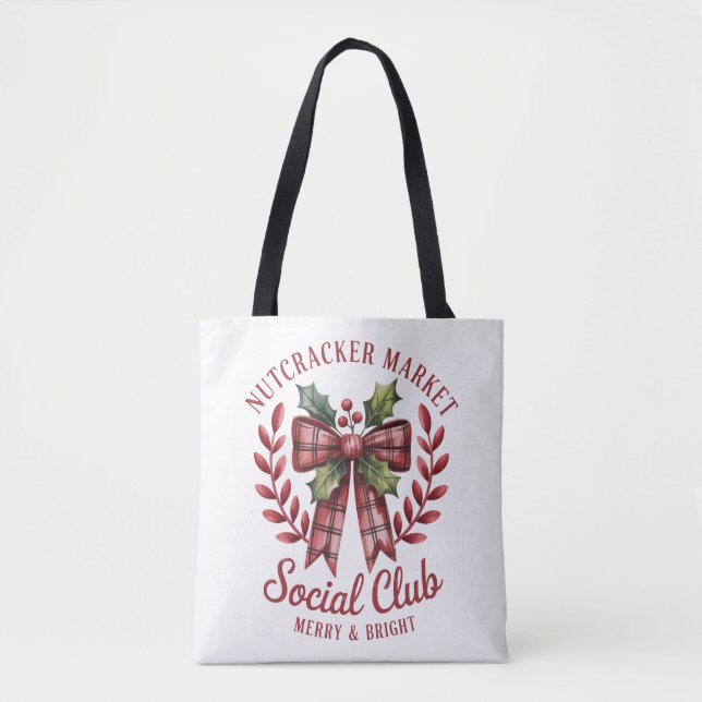 Bolsa Tote Grupo de Mercado de Compras Nutcracker Social Club (Frente)