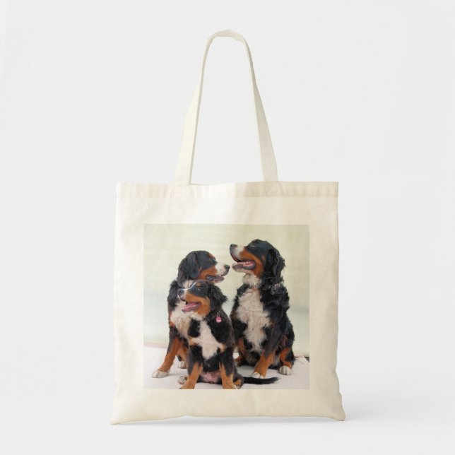 Bolsa Tote grupo do cão de montanha bernese (Frente)