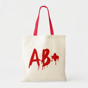 Bolsa Tote Grupo Sanguíneo AB+ Hospital #Horror Positivo
