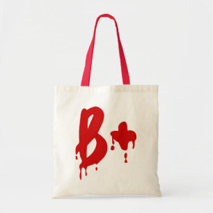 Bolsa Tote Grupo sanguíneo B+ Hospital #Horror Positivo