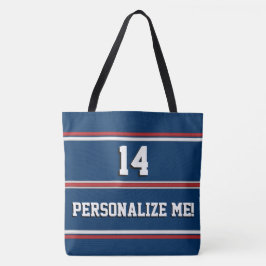 Bolsa Tote Grupos Esportivos Azuis e Vermelhos são distribuíd