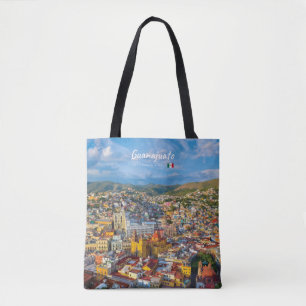 Bolsa Tote Guanajuato, México - Paisagem Urbana Colorida