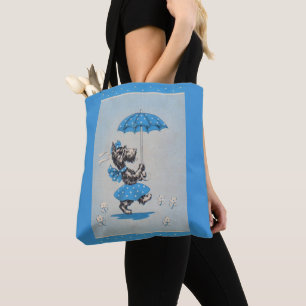Bolsa Tote Guarda-chuva de carregando da senhora escocesa